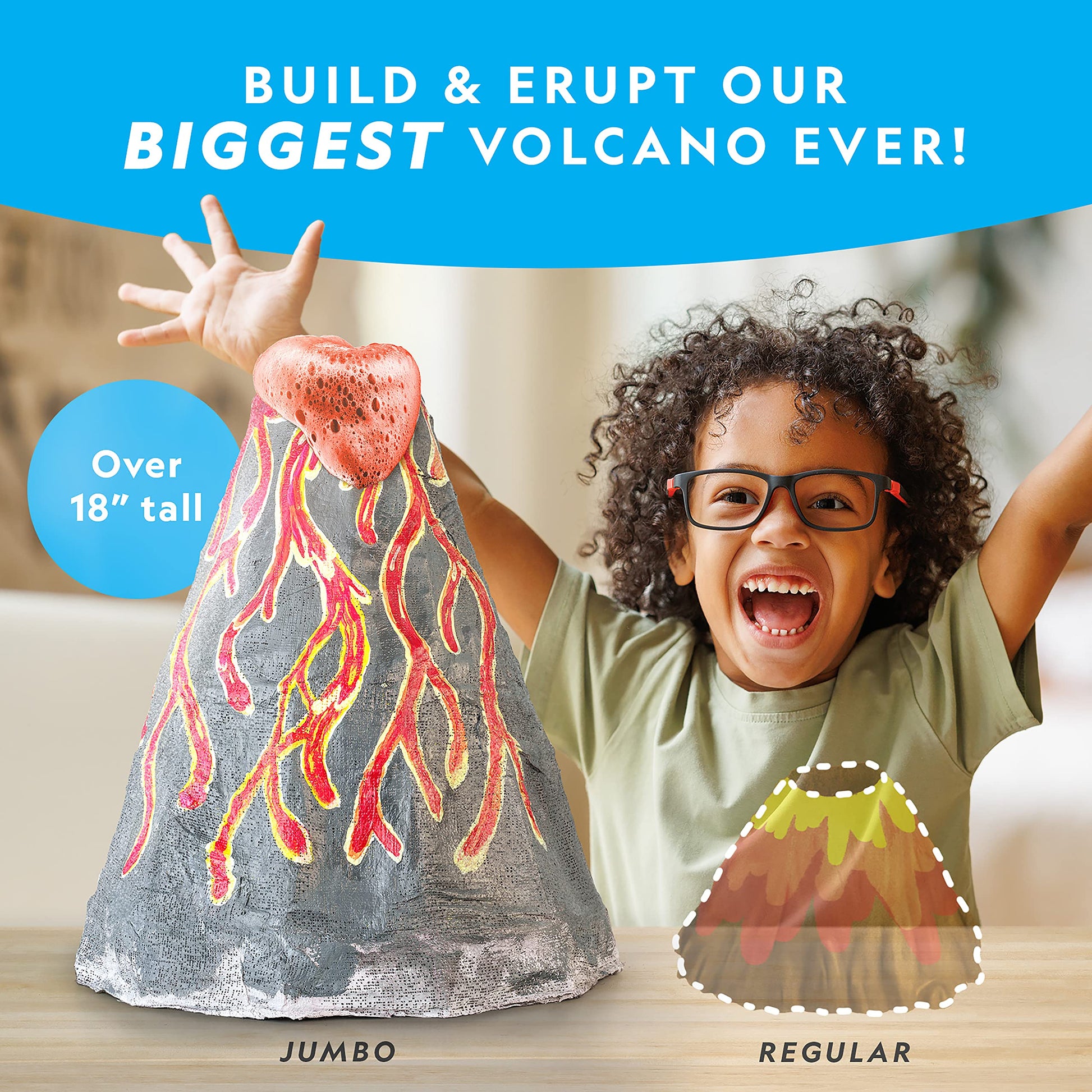 National Geographic Jumbo Volcano Science Kit for Kids Ages 8-12