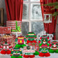 CUUSNNY 9 Pcs Ugly Sweater Party Decorations Honeycomb Centerpiece