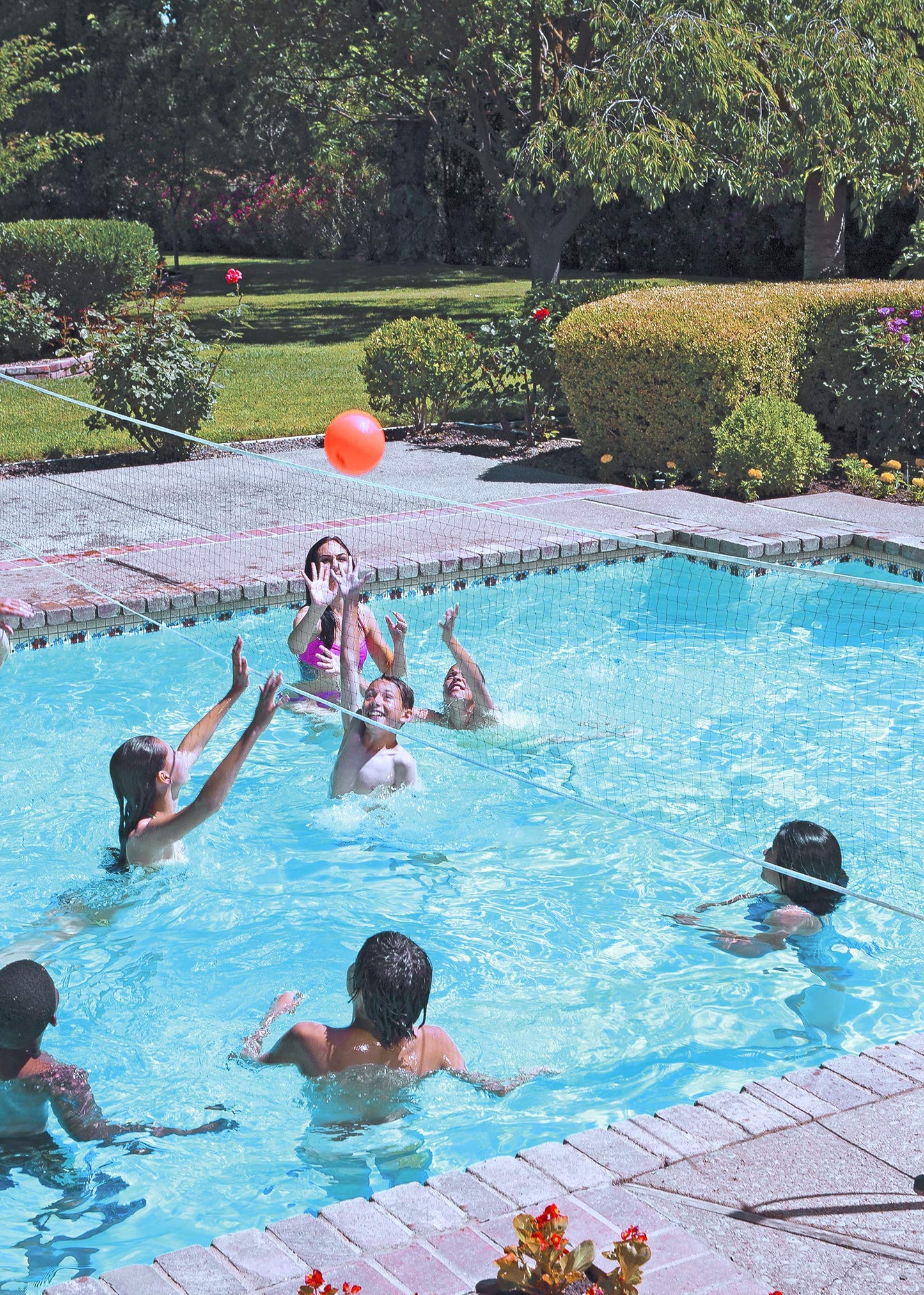 Poolmaster In Ground Swimming Pool Volleyball Game Set