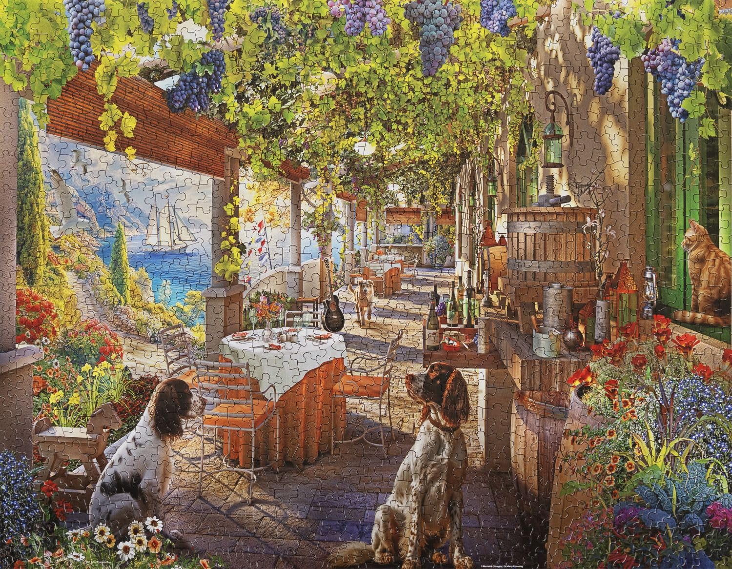 Springbok Vineyard Porch 1000 Piece Jigsaw Puzzle for Adults