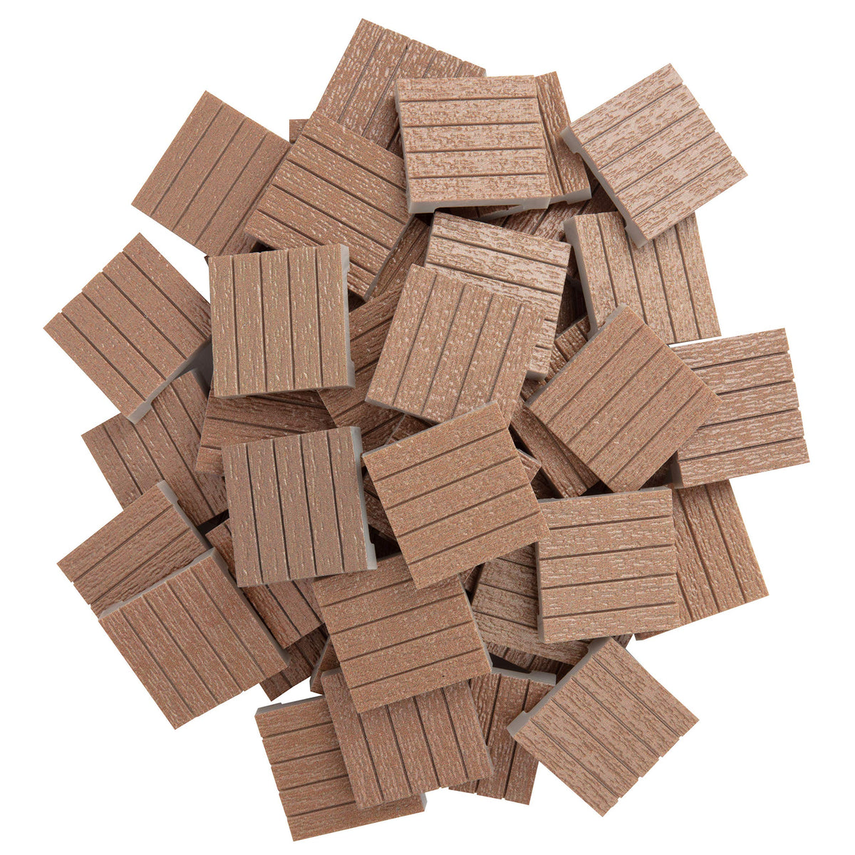 Monster Adventure Terrain- 50pc Wood Plank Tile Expansion Pack- Hand-Painted 1x1 - Tile Set- Amazing Tabletop Terrain in Minute- Customize Your D&D