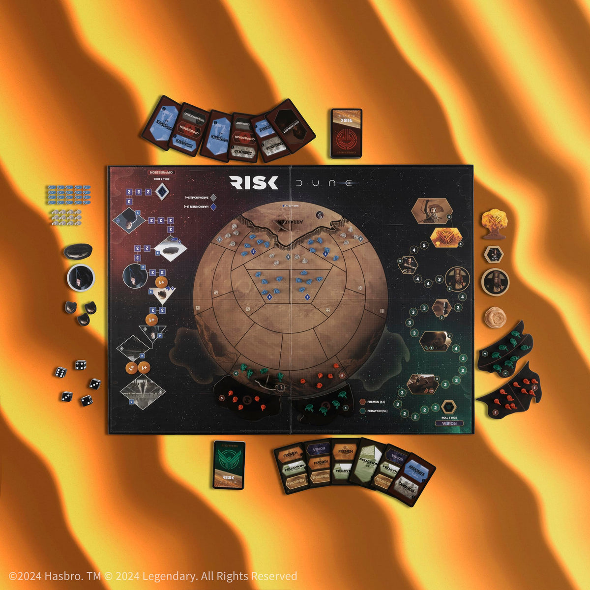 Risk: Dune Strategy Board Game, for Dune Fans, War Game Based on the Dune Movie Franchise, Official Dune Merchandise & Collectible, Ages 10 & Up, 2 or