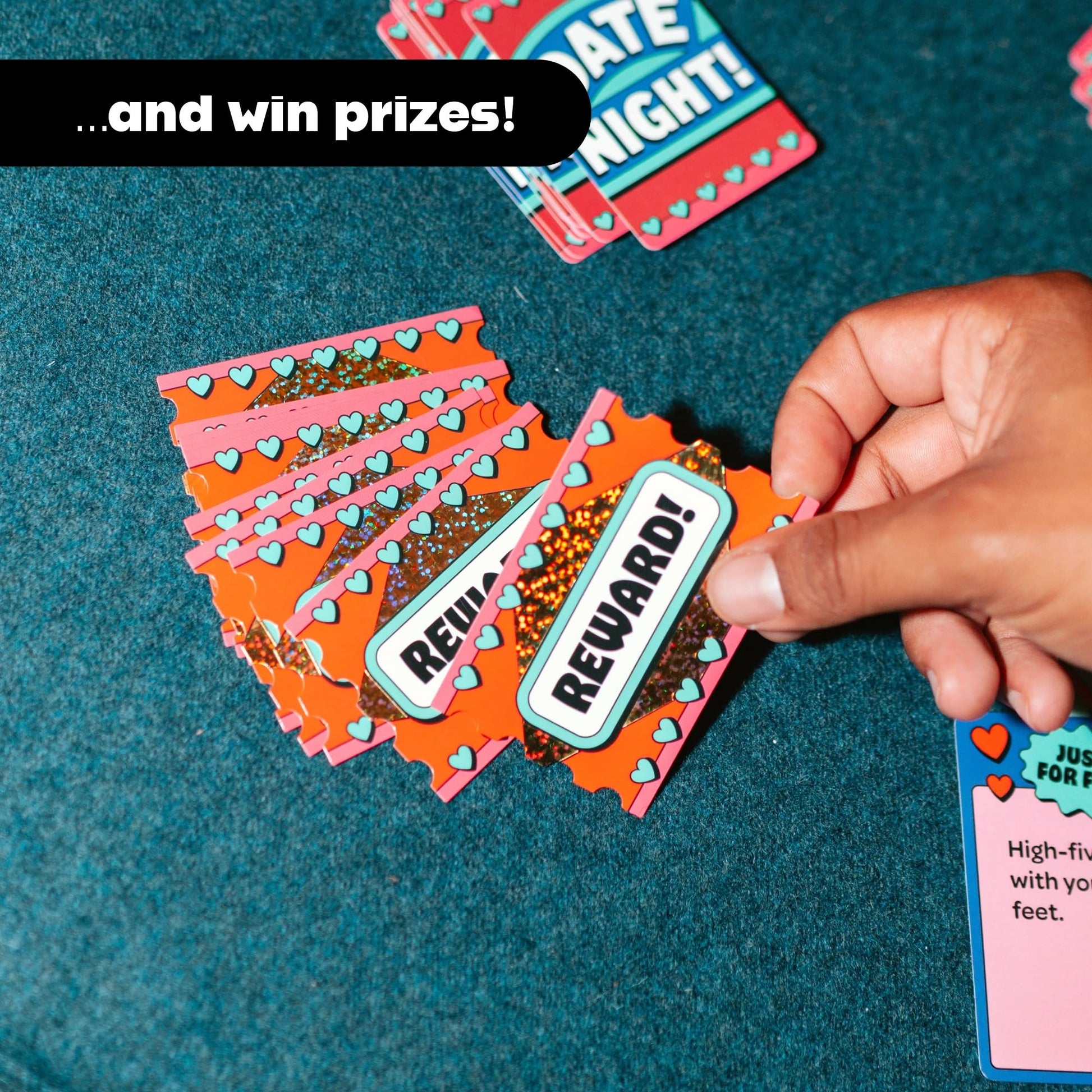 DSS Games Date Night! [The Game] | from The Makers of The Couples Game, Stay At Home Date Night Ideas, Win Reward Tickets, Fun Gift for Couples, Him