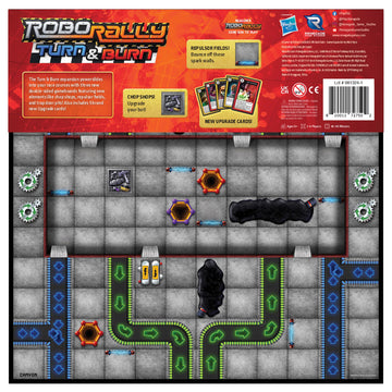 Renegade Game Studios Robo Rally: Turn & Burn Expansion Board Game - Strategy, Ages 12+, 2-6 Players
