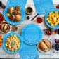 40 Pcs Ocean Plates and Napkins Sets - Under The Sea Party Supplies Tableware, Blue Disposable Paper Plates and Napkins Kit for Summer Ocean Themed