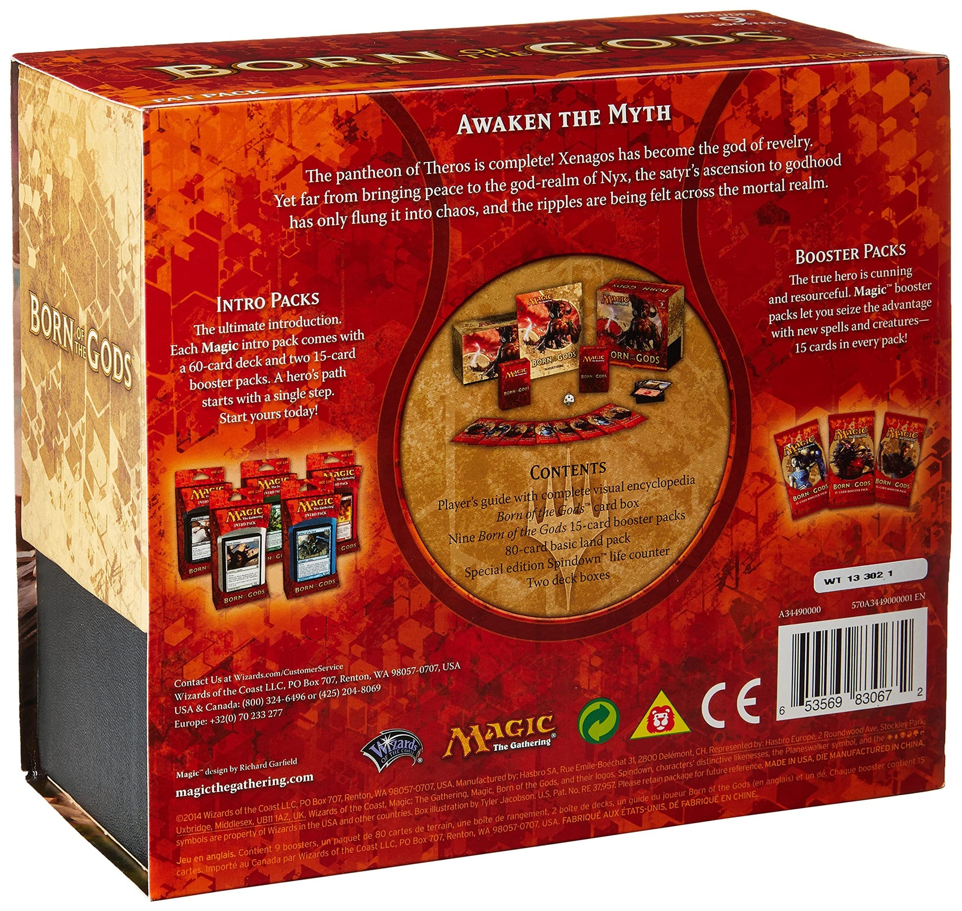 Hasbro Magic The Gathering Born of the Gods Fat Pack Box