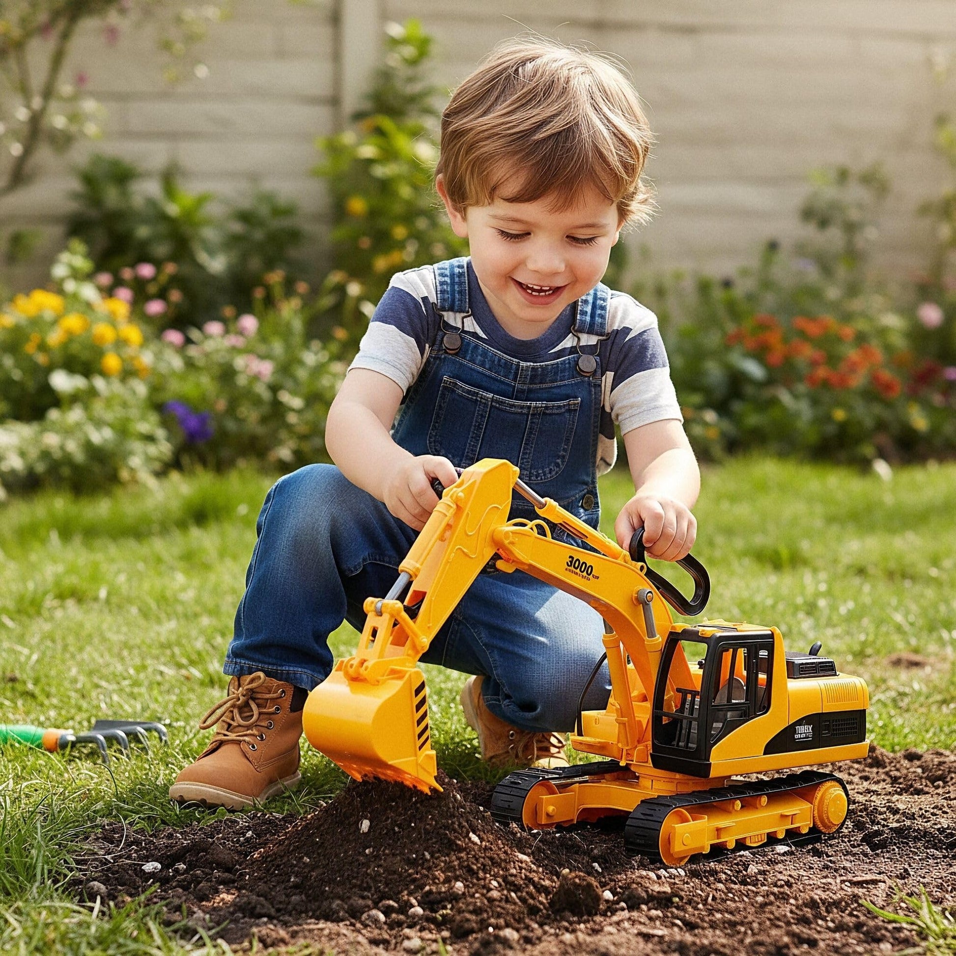 Liberty Imports 15" Oversized Construction Excavator Toy Digger for Kids