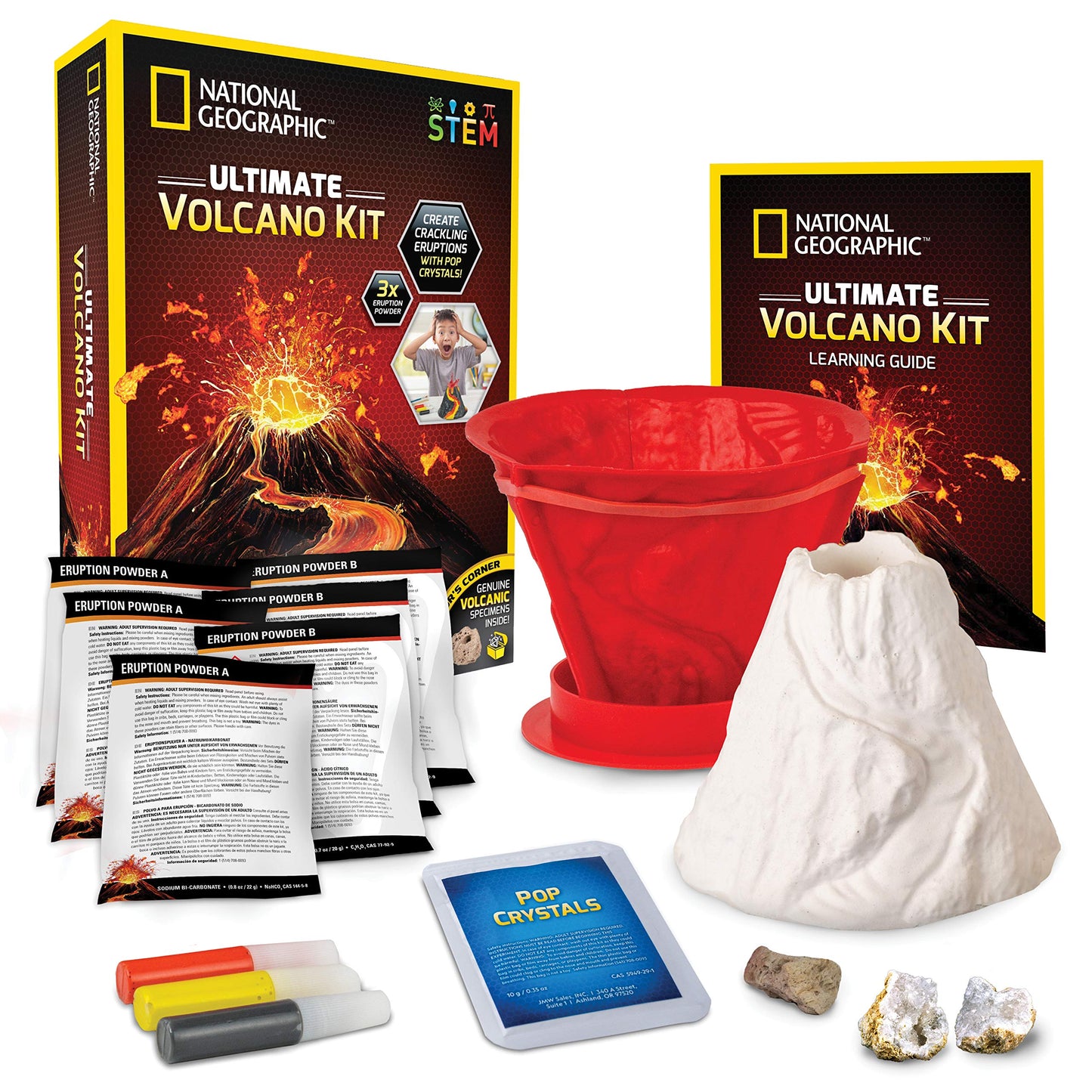 National Geographic Ultimate Volcano Science Kit for Kids Ages 8-12