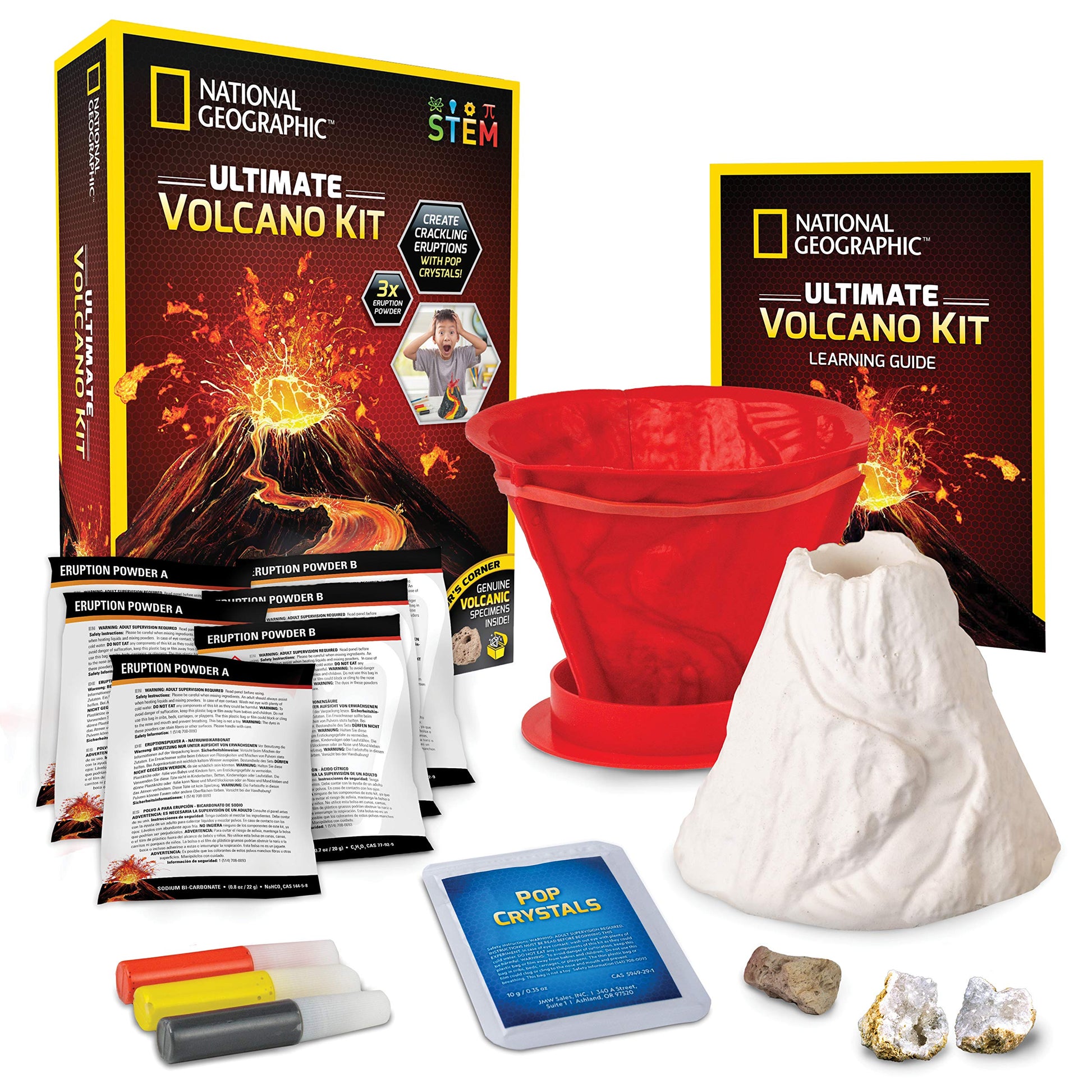National Geographic Ultimate Volcano Science Kit for Kids Ages 8-12