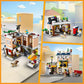 LEGO Creator 3 in 1 Downtown Noodle Shop House, Transforms from Noodle Shop to Bike Shop to Arcade, Modular Building Set, Toy Gift for Kids 8 Years