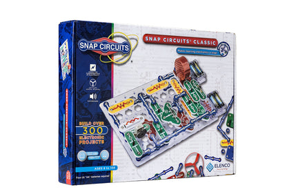 Snap Circuits Classic SC-300 Electronics Exploration Kit | Over 300 Projects | Full Color Manual Parts | STEM Educational Toy for Kids 8+ 2.3 x 13.6 x