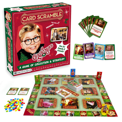 AQUARIUS A Christmas Story Card Scramble Board Game - Fun Family Party Game for Kids, Teens & Adults - Entertaining Game Night Gift - Officially