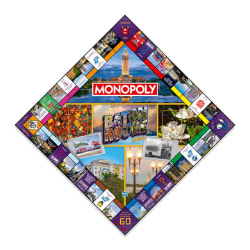 Monopoly Board Game - Baton Rouge, LA Edition: 2-6 Players Family Board Games for Kids and Adults, Board Games for Kids 8 and Up, Perfect for Family