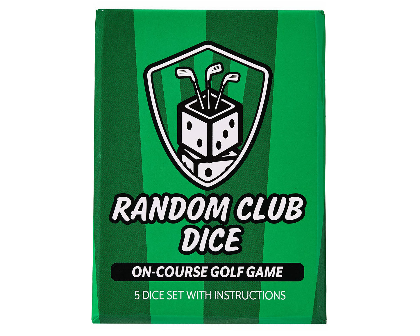Random Club Dice On-Course Golf Dice Game - Fun Golf Dice Games Challenge for Golfers and Friends - Portable Dice Games On-Course Play - Includes 4