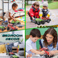Mozlly Friction Powered Monster Trucks with SUV Towing ATV Trailers - 2 Sets of Monster Truck Toys with Removable Hook Up ATV Towing Trailers Toy