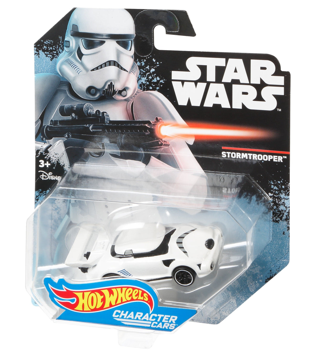 Hot Wheels Star Wars Rogue One Character Car, Stormtrooper (Clean)