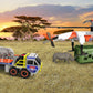 Matchbox Animal Rescue Combo Pack Vehicles Playset with 2 Safari Rescue Vehicles & 2 Animal Figures, Gift for Kids Ages 3 Years & Older