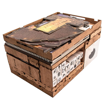 SMONEX Wooden Organizer and Four Player Boards Compatible with Gloomhaven Board Game - Box Suitable for Storage All Gloomhaven Expansions - Insert