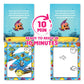 Scentco Water Magic - Patented Gourmet Scented Reusable Water Reveal Activity Books - No Mess, All Fun (Forest Friends and Ocean Friends)
