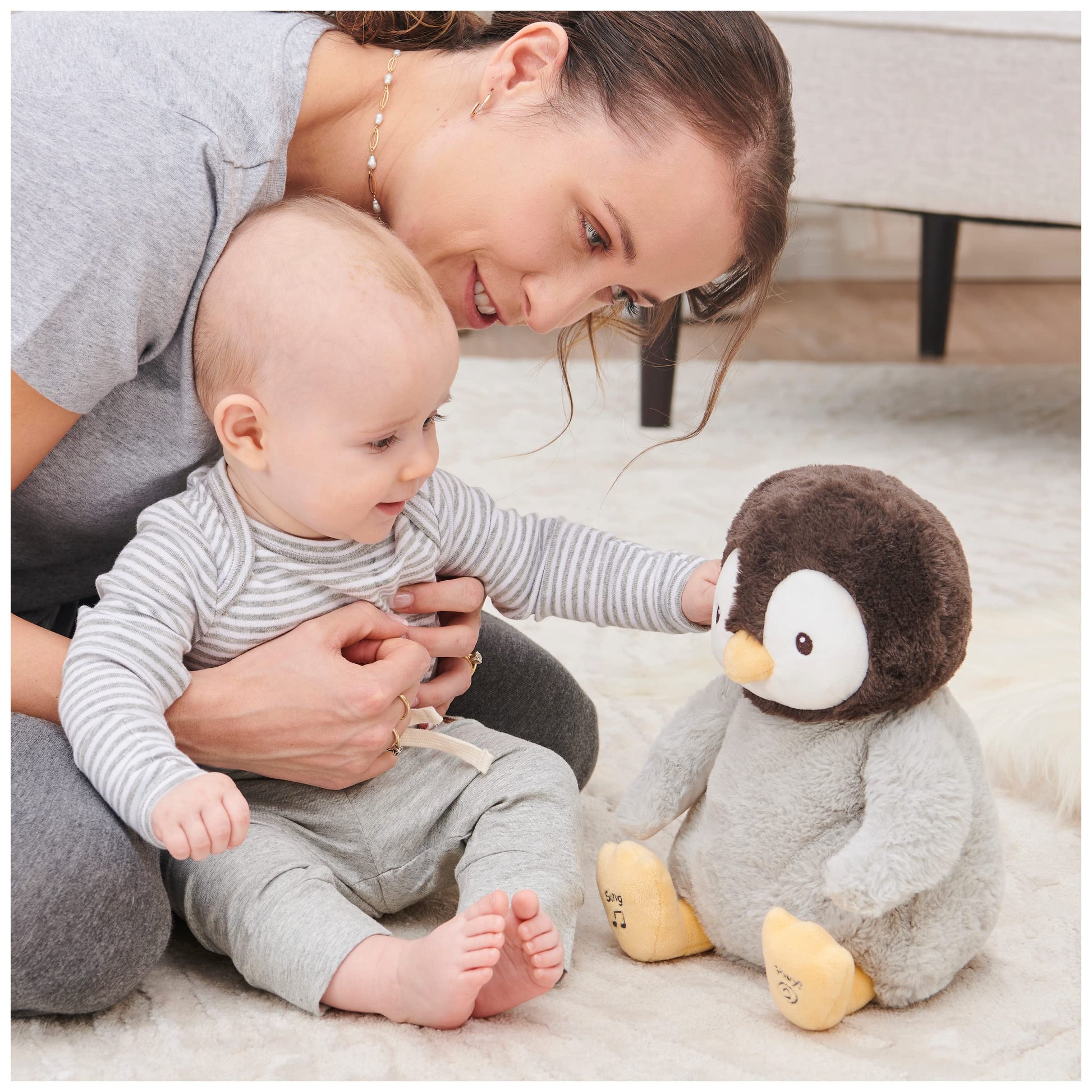 GUND Baby Kissy Penguin 12-Inch Interactive Animated Musical Baby Toy