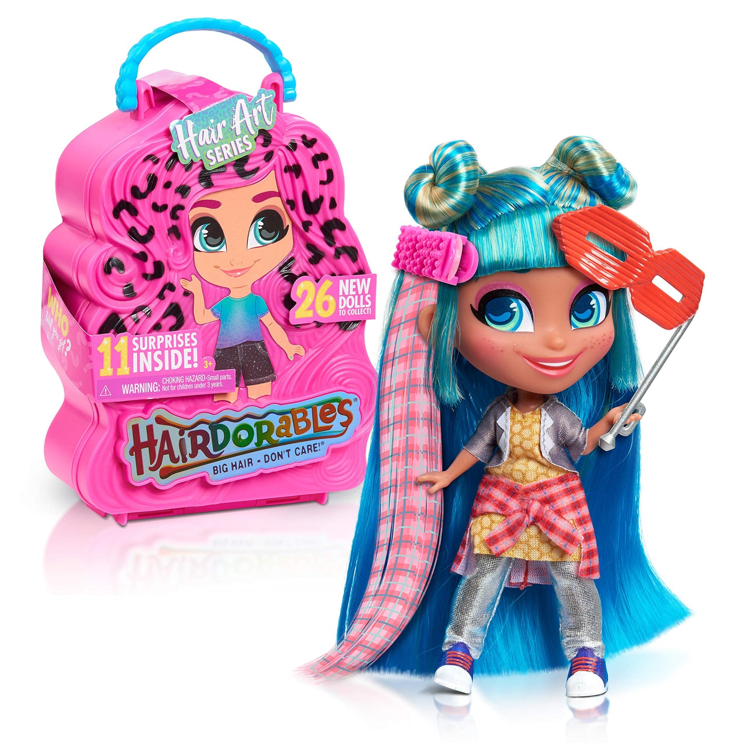 Hairdorables Collectible Doll Hair Art Series 5, styles and case colors may vary, each sold separately, Kids Toys for Ages 3 Up by Just Play