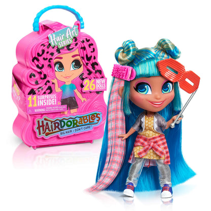 Hairdorables Collectible Doll Hair Art Series 5, styles and case colors may vary, each sold separately, Kids Toys for Ages 3 Up by Just Play