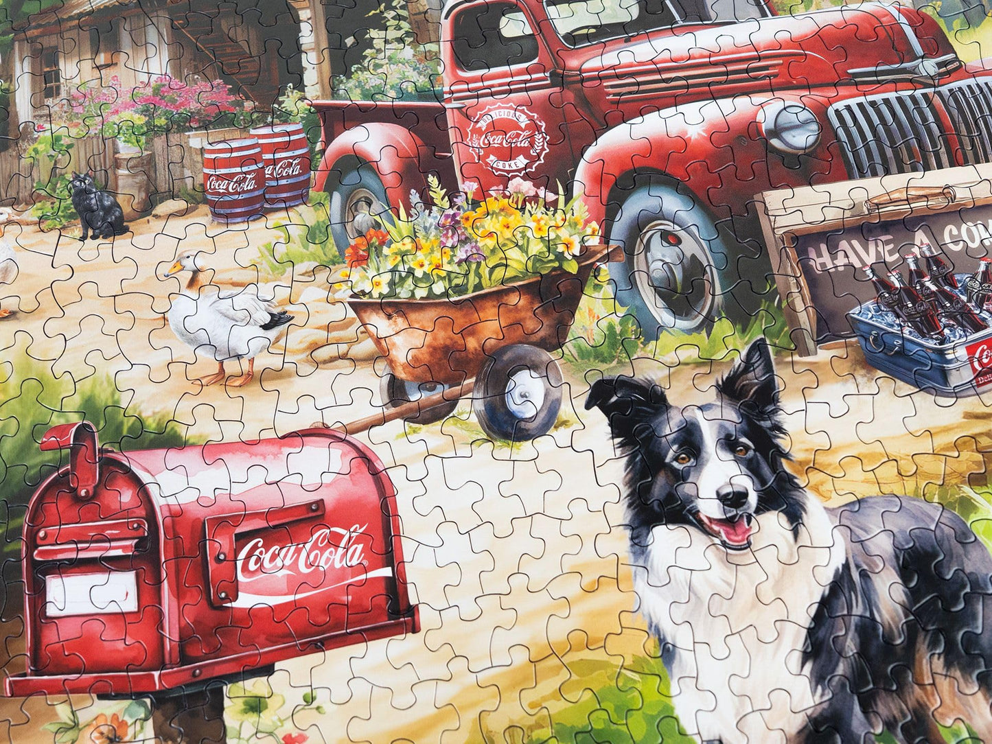 Springbok Coca-Cola Countryside Market 1000 Piece Jigsaw Puzzle for Adults