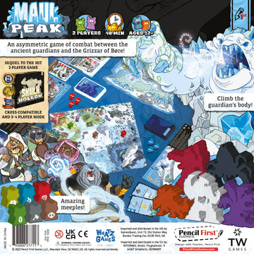 Pencil First Games Maul Peak Board Game - an Asymmetric Tactics Game of Giant Guardians and Fierce Bears by Pencil First Games for 2 Players