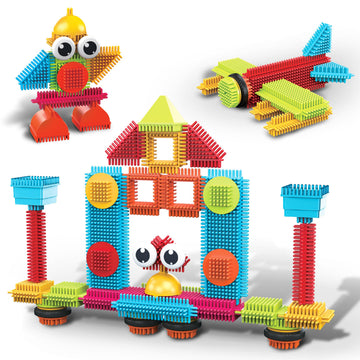 PicassoTiles Toys 41 piece Hedgehog Block Building Blocks Construction Toy Set w/IdeaBook Learning Playset None Magnetic STEM STEAM Educational Kit