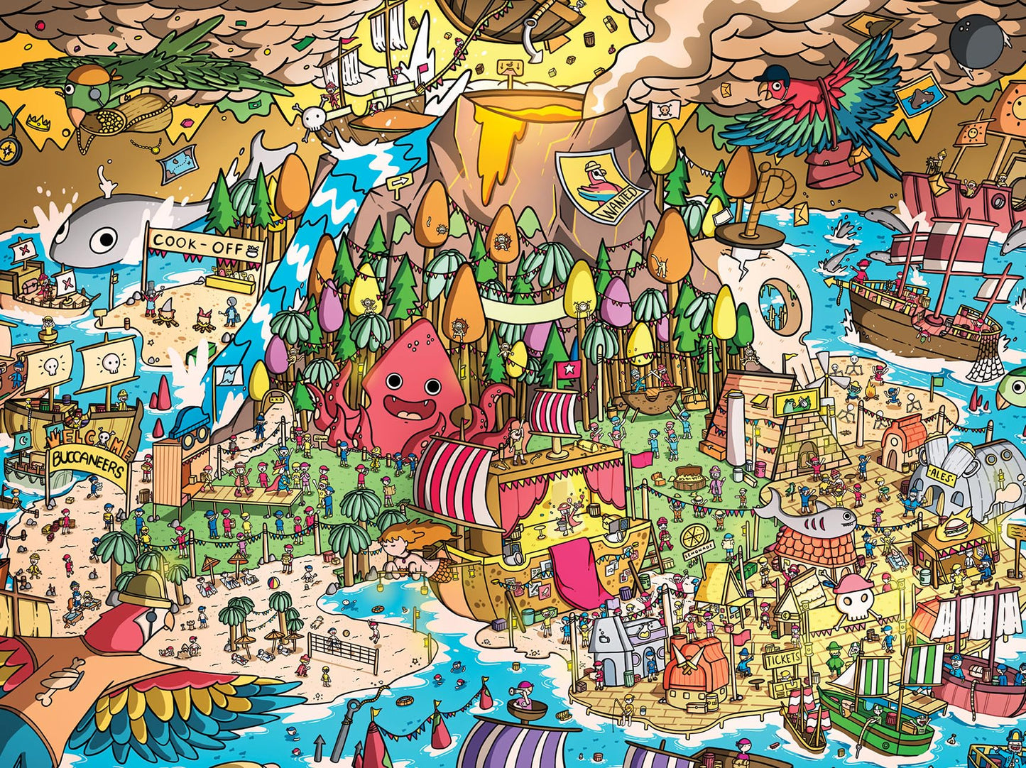 Lucky Puzzles | 500 Piece Jigsaw Puzzles for Adults | Pirates' Paradise