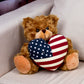 Plushland American Pillow Bear 11 Inches Adorable Beige Pillow Plush Stuffed Animal Toy for Kids Children