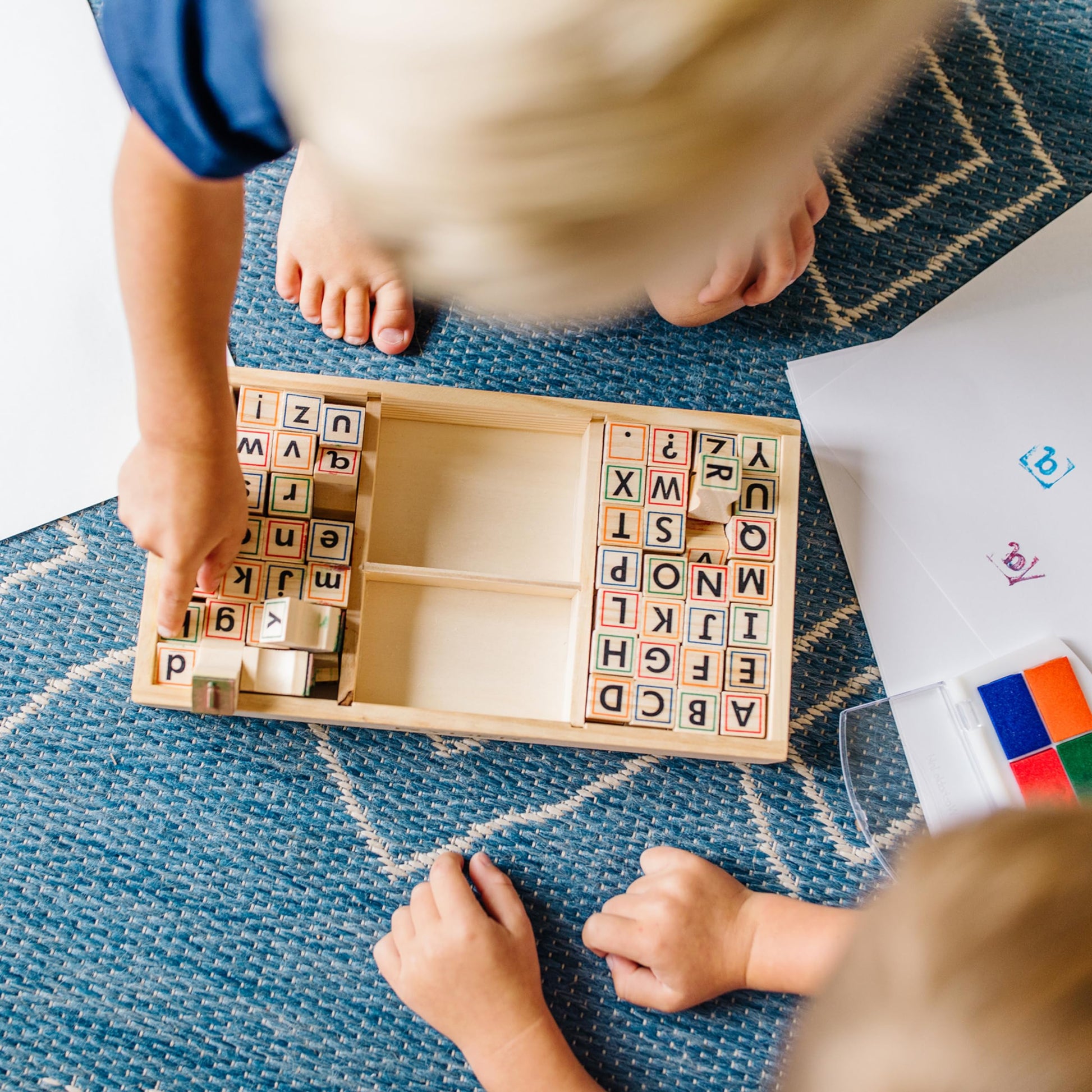 Melissa & Doug, Toy Wooden Alphabet Stamp Set