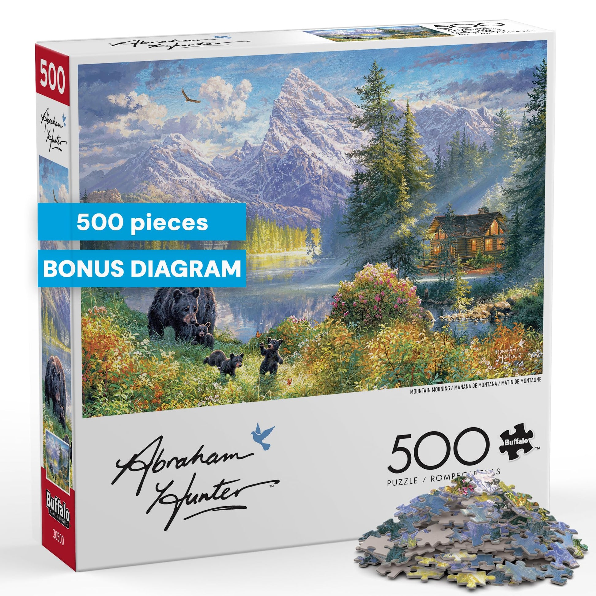 Buffalo Games - Mountain Morning - 500 Piece Jigsaw Puzzle for Adults