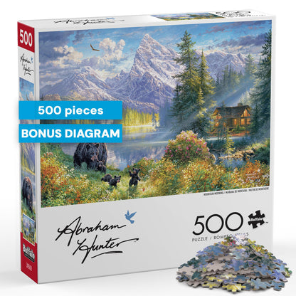Buffalo Games - Mountain Morning - 500 Piece Jigsaw Puzzle for Adults