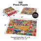 Masterpieces 500 Piece Jigsaw Puzzle for Adults, Family, Or Kids - Greetings from Route 66-15"x21"