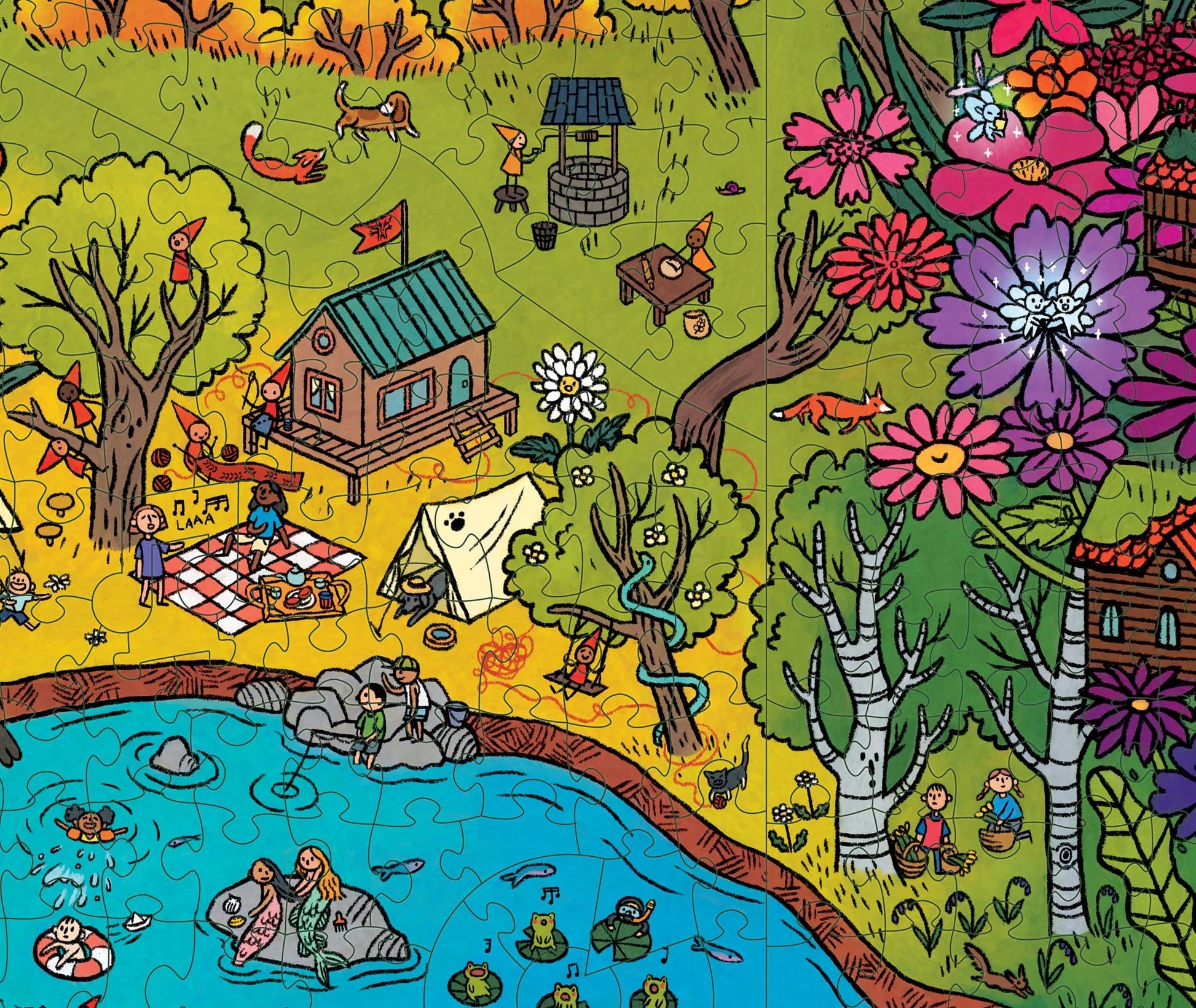 The Gnomes' Homes • 1000-Piece Puzzle by Magic Puzzle Company • Series 3