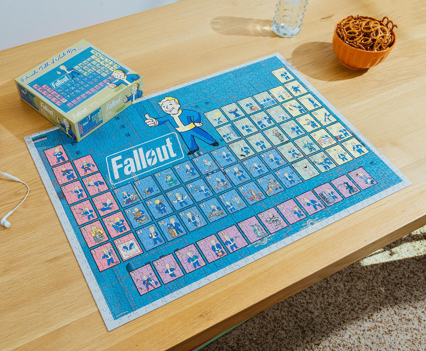 Fallout Periodic Table of Vault Boy 1000-Piece Jigsaw Puzzle for Adults | 28 x 20 Inches