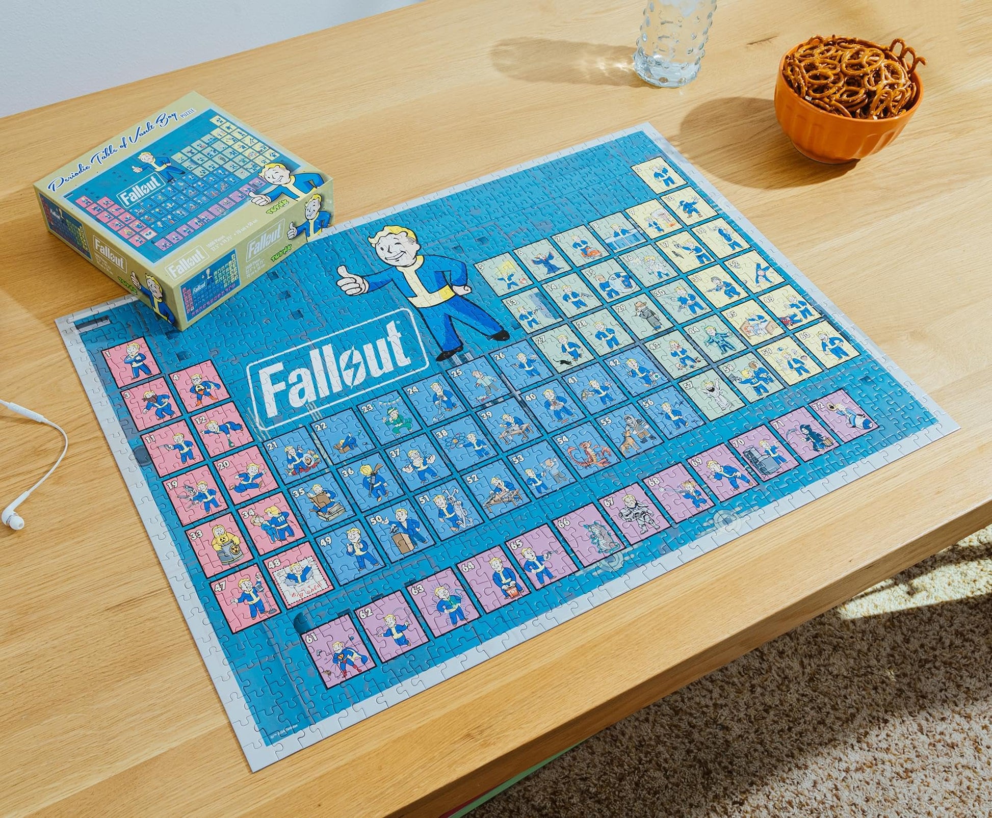 Fallout Periodic Table of Vault Boy 1000-Piece Jigsaw Puzzle for Adults | 28 x 20 Inches
