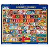 White Mountain 1000 Piece Jigsaw Puzzle Book Collage Puzzles with Large Pieces Gift for Adults and Family 24"x30" - Bedtime Stories