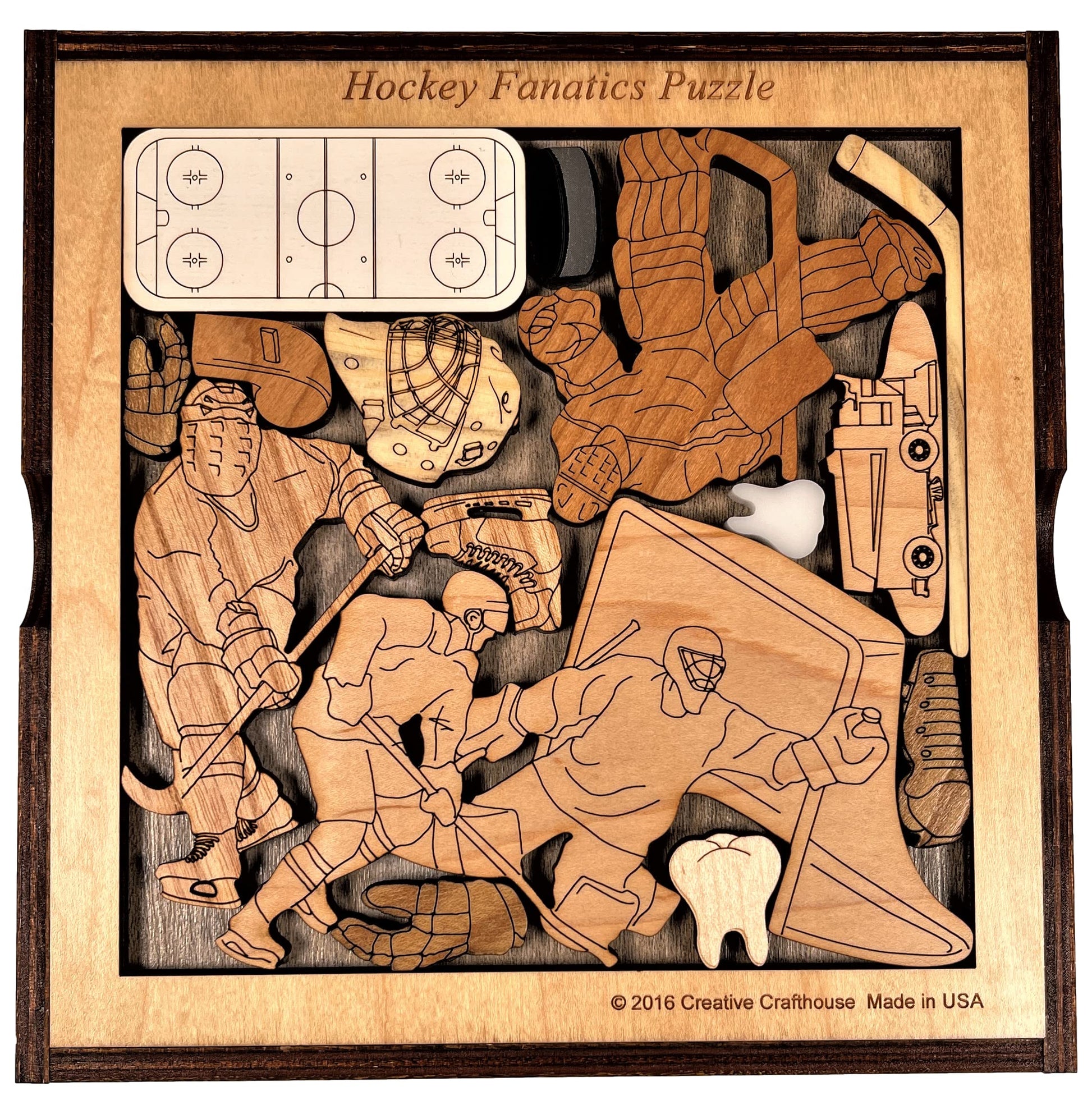 Ice Hockey Fanatics Puzzle - Artistic & Challenging Brain Teaser