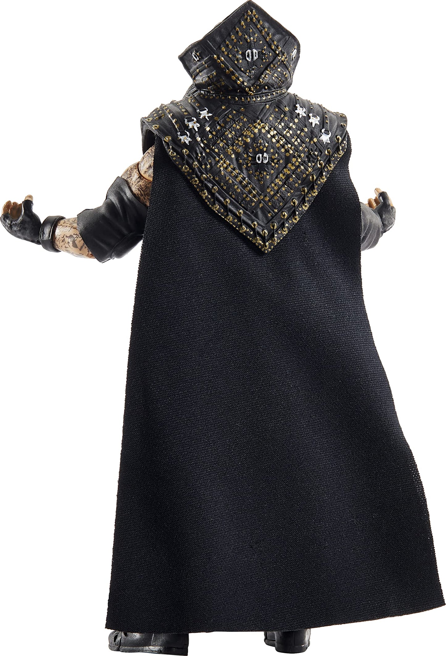 WWE Ultimate Edition Undertaker Action Figure, 6-inch Collectible with Extra Heads, Swappable Hands & WrestleMania XIV Entrance Jacket for Ages 8