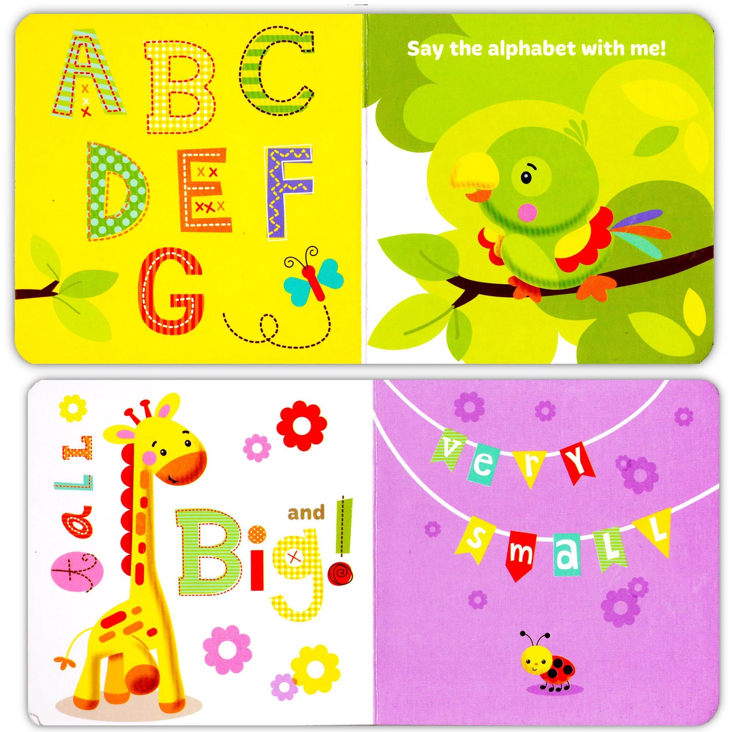 Fisher-Price My First Books Set of 4 Board Books: ABC, Colors, Numbers, Opposites for Toddlers