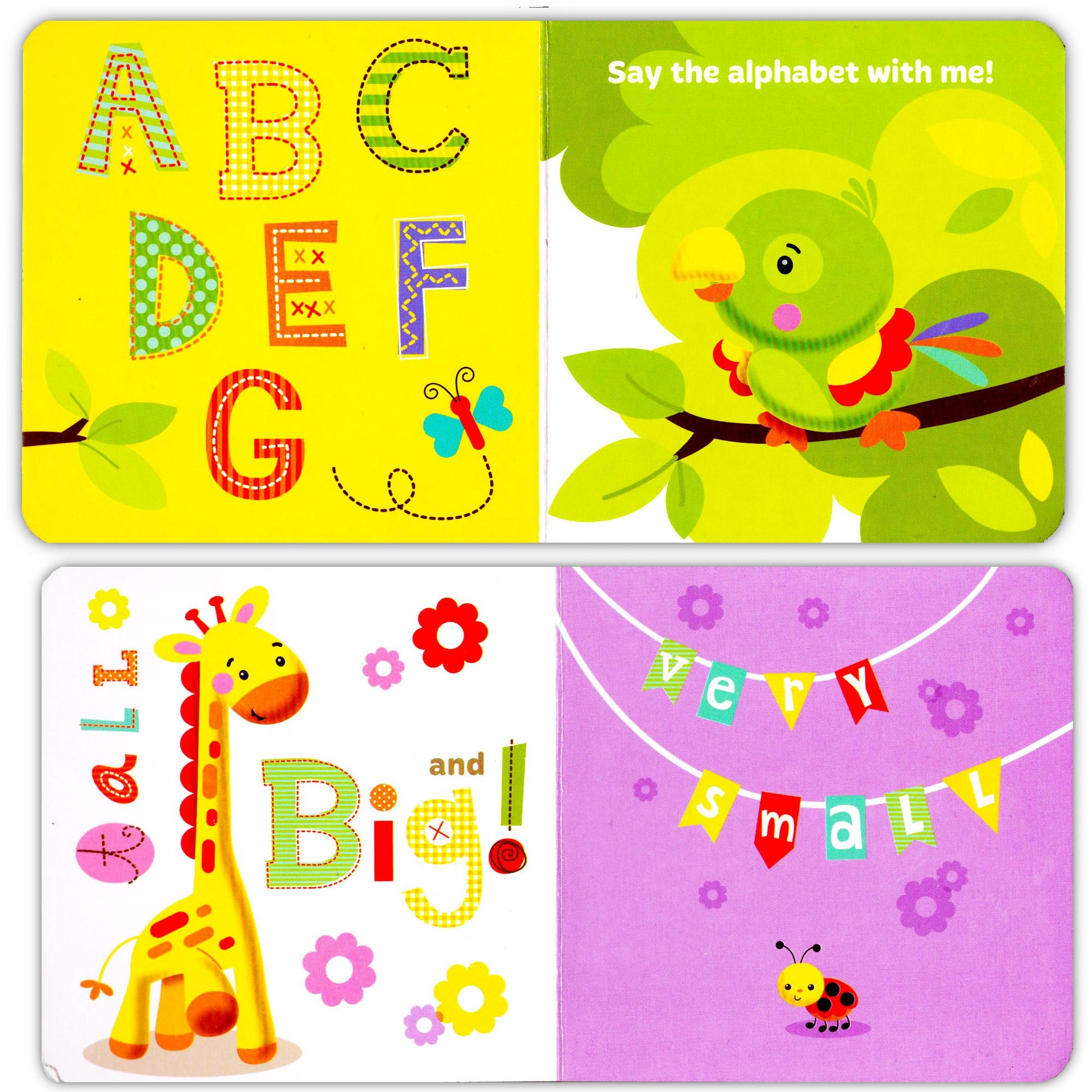 Fisher-Price My First Books Set of 4 Board Books: ABC, Colors, Numbers, Opposites for Toddlers