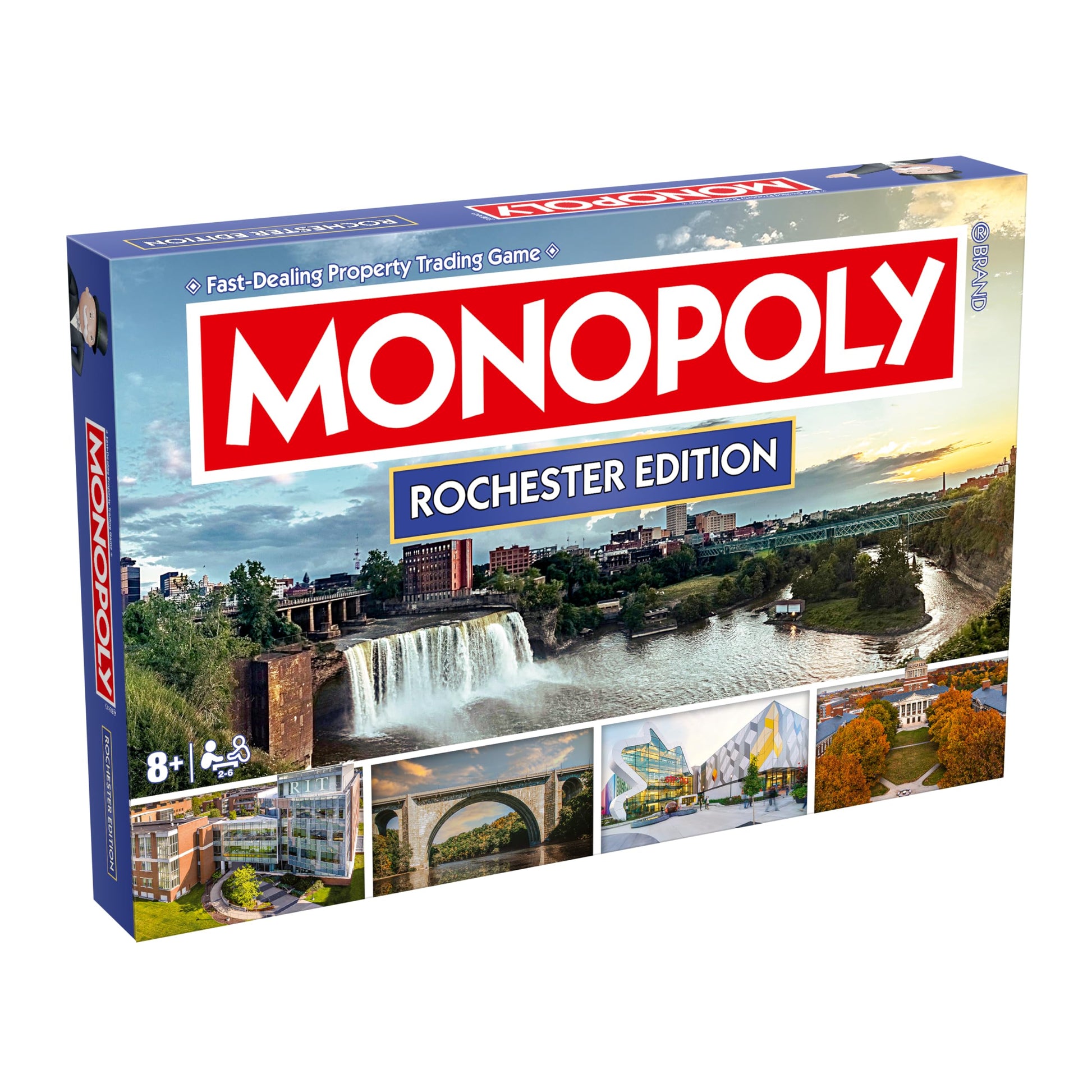 Monopoly Board Game - Rochester, NY Edition: 2-6 Players Family Board Games, Board Games for 8 Years Old and Up, Fun Everyone
