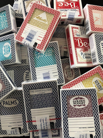 JUSTMIKEO 2 Random Las Vegas Casino Used Playing Cards Deck