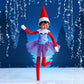 The Elf on The Shelf Claus Couture Plum Party Plum Party Dress Outfit - Festive Elf Girl Christmas Dress - Vintage 2018 Claus Couture Accessory