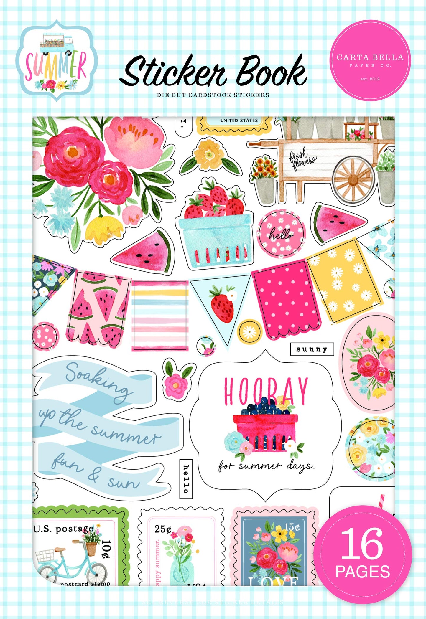 Carta Bella Paper Co. Summer Book Sticker