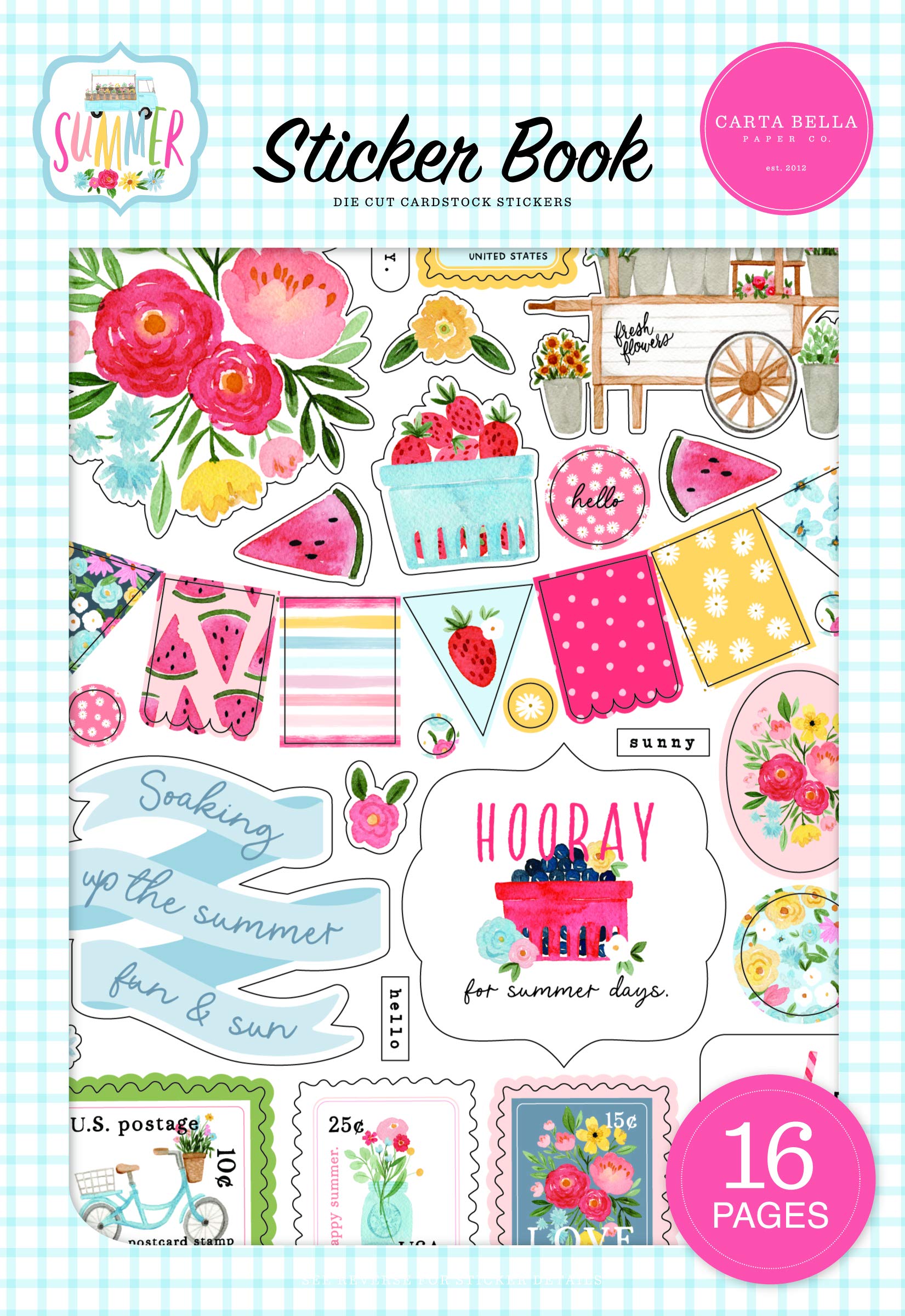 Carta Bella Paper Co. Summer Book Sticker