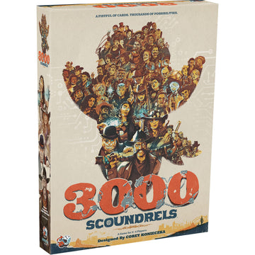 Unexpected Games 3000 Scoundrels Board Game - Wild West Strategy Game for 2-4 Players, Ages 12+