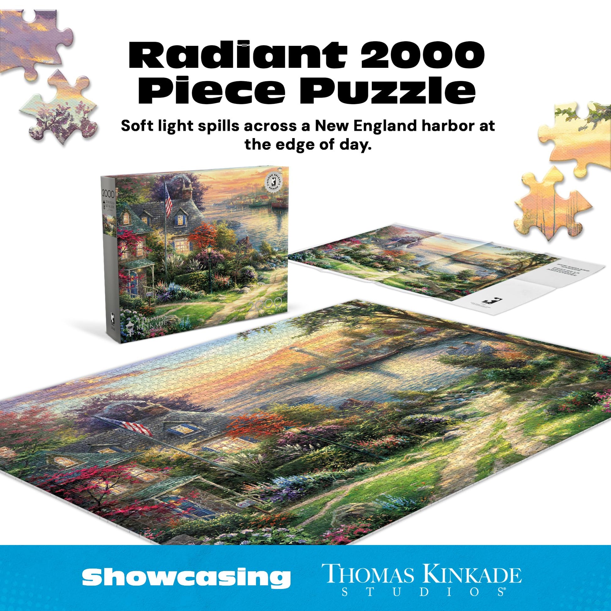 Buffalo Games - Thomas Kinkade New England - 2000 Piece Puzzle for Adults